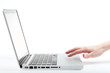 using the trackpad on a laptop computer