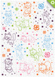 Cat set vector