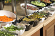 Catering food at a wedding party