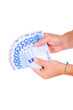man hands whith euro bills, isolated on white