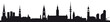 Hamburg Skyline (Kontur Silhouette)