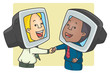 Vektor: Online Business Partner Online Business Partner
