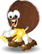 Noce di Cocco Cartoon-Coconut-Vector Noce di Cocco Cartoon-Coconut-Vector