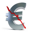 euro sign is cracked, euro crisis