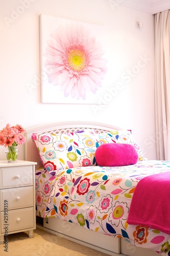 Photo: Bright and Cheerful Flower-Filled Girl's Bedroom Bright and Cheerful Flower-Filled Girl's Bedroom
