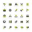 Green Black Website Icons