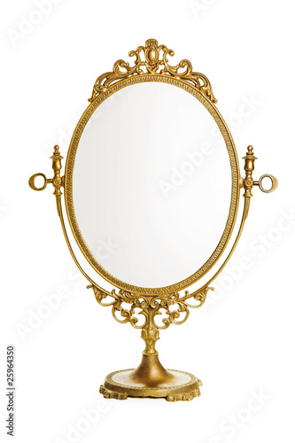 Photo: Golden antique mirror Golden antique mirror