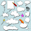 Comics style speech bubbles