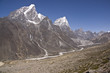 Mountain scenery on the trekking route to Everest Base Camp Mountain scenery on the trekking route to Everest Base Camp