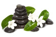 Spa still life with black stones