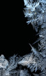 frostwork frame on black