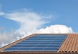 Pannelli fotovoltaici su un tetto