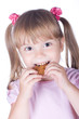 Little girl with cookies