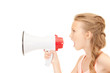 girl with megaphone