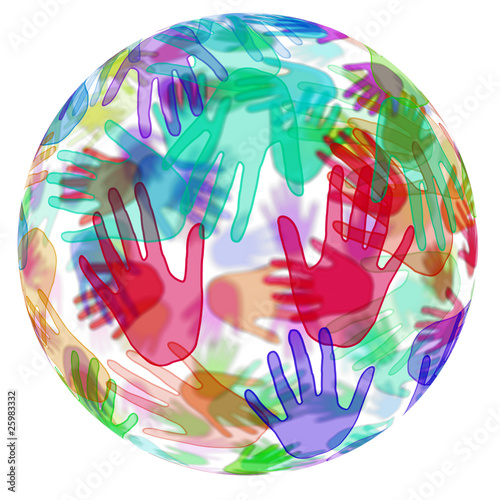 Illustration: hands background hands background