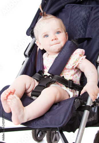Photo: Baby in perambulator Baby in perambulator
