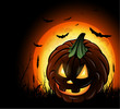 Halloween pumpkin lantern