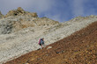 The climber on pass