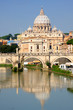 Vatican City from Ponte Umberto I in Rome, Italy Vatican City from Ponte Umberto I in Rome, Italy