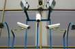 three cctv security cameras three cctv security cameras