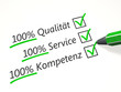 100% Qualität  100% Service  100% Leistung