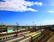 Railway station. Irkutsk, Russia.