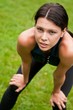 Relax - tired woman after sport