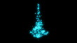 Loopable blue snowflake sparkles shape of Christmas tree Loopable blue snowflake sparkles shape of Christmas tree