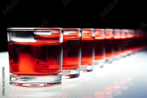 Foto: Shots on the bar Shots on the bar