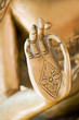 Hand of the golden Buddha