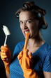 Photo: Frustrated housewife Frustrated housewife