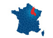 région Champagne-Ardenne, carte France