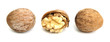 Three walnuts in a line