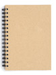 Recycle notebook on white background