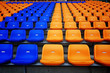 Colorful seat in football stadium