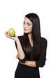 Produce - vegetable woman with artichoke
