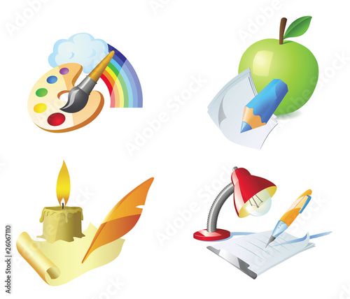 Vector painting drawing