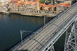 Ribeira with arch Ponte Luis I in foreground Ribeira with arch Ponte Luis I in foreground