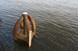 Pegelmesser auf der Elbe