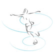 vector illustration with figure skating vector illustration with figure skating
