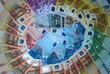 TODOS LOS BILLETES DE EUROS, ABSTRACTO