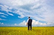 Photo: man walking away man walking away