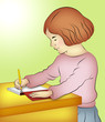 Girl Writing