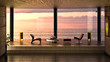 Salon avec vue sur la mer