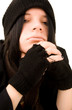 Portrait of young goth