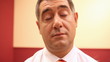 Tired businessman falling asleep - Exhausted Tired businessman falling asleep - Exhausted