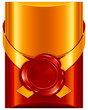 Wax Seal on Luxury Background Wax Seal on Luxury Background