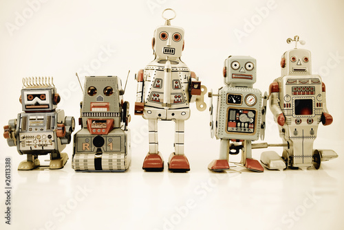 Photo: robot family robot family