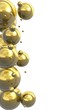 Gold bubbles background
