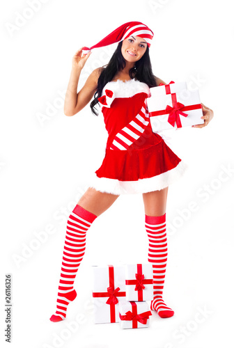 Foto: girl with presents girl with presents